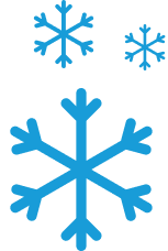 Stilisierte Eiskristalle